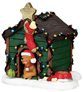 LEMAX - Decorated Light Doghouse 02808 Figur Weihnachtsdorf Winterdorf