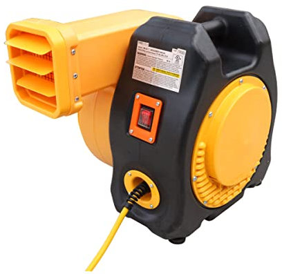 Zoom Blowers XLT 1HP Inflatable Bounce House Blower for Bouncy Jump Castle, Water Slides, and Obstacle Course, Electric, Energy Efficient, Low Amp Draw, Commercial-Grade