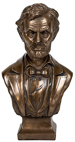 PTC 7.5 Inch Bronze Colored Abraham Lincoln Bust Figurine Statue