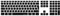 MiNGFi Arabisch Silikon Tastatur Schutz Abdeckung für Apple USB verkabelt Keyboard mit Ziffernblock (2007-2016) Modell A1243 EU/ISO Tastaturlayout - Schwarz