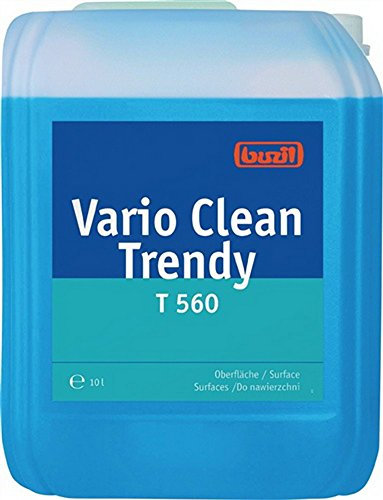 Buzil Allzweckreiniger Vario-Clean Trendy T560: Materialschonender Kunststoffreiniger mit frischem Duft, 10l Kanister