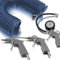 BITUXX® 4 teiliges tlg Druckluftset Zubehör Set für Kompressor Schlauch Reifendruck Ausblaspistole Druckluft Pneumatik