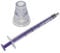 6 X 1ML QUALICARE ORAL ENTERNAL MEDICINE BABY ELDERLY DOSAGE NON-STERILE LATEX FREE DISPOSABLE PURPLE SYRINGES WITH BOTTLE ADAPTER