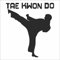INDIGOS UG Auto Aufkleber Karate Martial Arts Taekwondo schwarz - 88mmx99mm - Autoaufkleber - Tuning - Sticker - Heckscheibe - Fahrrad - Motorrad - UV beständig