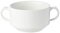 Wilmax Wl-991230/A Suppentassen aus weißem Porzellan, 350 ml, 10,5 cm, spülmaschinenfest, leicht zu reinigen, feines, englisches Porzellan, 4 Stück