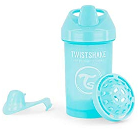 TWISTSHAKE 78274 - Vaso con boquilla, color pastel azul