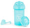 Twistshake Crawler Cup | Auslaufsichere Babytrinkflasche mit Hartem Ausguss und Fruchtmixer - 300 ml | Trainerflasche für Kleinkinder | Auslaufsichere Babywasserflaschen | BPA-frei | Blau
