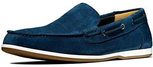 Clarks Men's Morven Sun Loafers, Blue (Navy), 7 UK