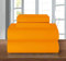 Elegant Comfort Bettwäsche-Set, luxuriös, weich, Fadenzahl 1500, ägyptische Qualität, Knitter- und lichtbeständig, 3 Stück Modern Full Elite Orange