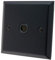 G&H SFB79B Spectrum Plate Matt Black 1 Gang Flex Outlet Plate