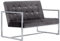 vidaXL Sofa 2-Sitzer mit Armlehnen Polstersofa Loungesofa Polsterbank Sitzbank Sofabank Sessel Bank Sitzmöbel Polstermöbel Dunkelgrau Samt Verchromte Beine