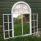 EEMKAY® New Shutters Outdoor Illusion Window Mirror Garden Outdoor Use Vintage Rustic Finish
