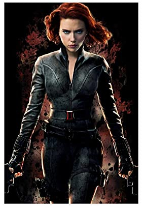 Black Widow Natasha Romanoff Scarlett Johansson Movie Cover 28 Canvas Poster Bedroom Decor Sports Landscape Office Room Decor Gift Unframe:12×18inch(30×45cm)