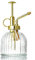 BELUAPI Vaporisateur brumisateur en verre pour plantes, 16,4 cm de haut, vintage, petit pulvérisateur pour plantes, brumisateur, brumisateur, brumisateur en plastique bronze, pompe sur le