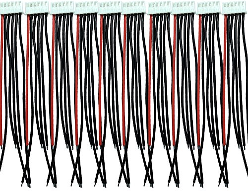 LINSYRC 10 Stücke 5S 6-Pin JST-XH 2S-6S Ausgleichsstecker Verlängerungs Kabel 15CM 22AWG Kabel für RC-Batterie (5S)
