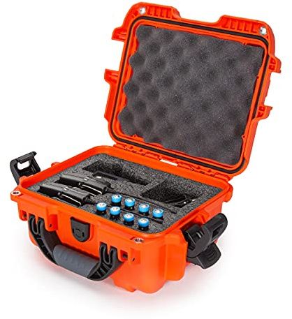 Nanuk 905 wasserdichter Hartschalenkoffer mit Schaumstoffeinlage für Sennheiser EW Mikrofon Set - Orange
