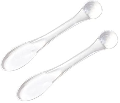 ccHuDE 20 unids acrílico transparente maquillaje cuchara palillos cosméticos espátulas crema facial máscara espátula palo herramienta para mezclar