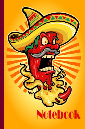 Chili Notebook: Chili Notebook Wide Ruled,Lined Paper Notebook for School, Students,Gift for Kids, Boys, Girls, Teens,Chili notebooks,Chili lover