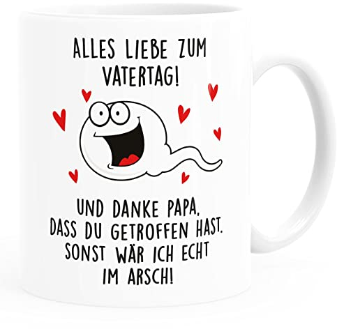 Moonworks® Tasse à café Merci papa que vous avez rencontré cadeau drôle pour la fête des pères uni-blanc standard