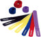 electrosmart 10 x Self Fastening Cable Ties 180mm x 21mm 2pc Blue Red Yellow Purple Black for Easy Cable Tidy Solution