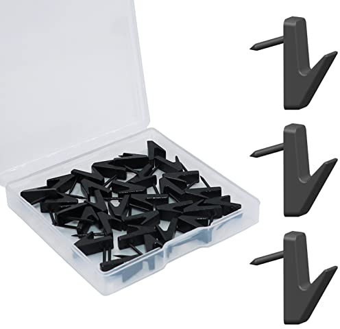 30 PCS Picture Hanging Nails Hooks, Push Pins Thumbtacks for Wall, Wall Hooks Picture Hangers, Renter Freindly Decor Small Nails for Hanging Pictures Tapestry Frame Art