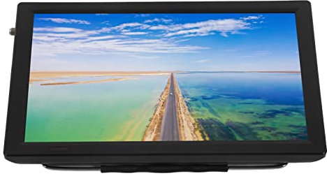 TV LED Portátil de 14 Pulgadas, TV Digital ATSC de Alta Sensibilidad 1080P, TV de Pantalla Ancha Recargable con Batería para Cocina, Autocaravana, Campamento, Radio FM, Control
