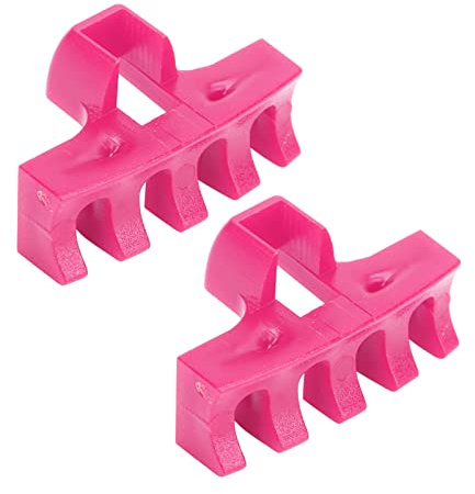 CHICIRIS 2Pcs Badminton Besaitungsschläger Load Spreader, Badminton Tennisschläger Zugmaschine Threading Zubehör High Loaded Spreader Protector (Rosa)