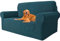 YSTELLAA Housse Canapé Extensible 2 Places, Housse De Canapé avec Accoudoirs, Super Élastique Sofa Cover Universelle, Moderne, Antidérapante, Antisalissure, Lavable, Vert Foncé