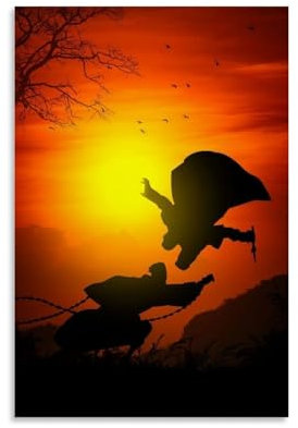 BBAUER Minato And Obito Poster Dekorative Malerei Leinwand Wandkunst Wohnzimmer Poster Schlafzimmer Malerei,Wandkunst Bilddruck Moderne Familienzimmer Dekor 08x12inch(20x30cm)