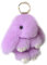 Xsclpomddy Süße Plüsch Hase Schlüsselanhänger Plüsch-Häschen Schlüsselanhänger Pom Poms Taschenanhänger Handtasche Autoschlüssel Dekoration,purple