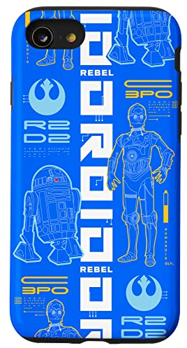 Hülle für iPhone SE (2020) / 7 / 8 Star Wars C-3PO & R2-D2 Droiden mit besten Freunden