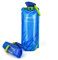 EMSECKO Bouteille Isotherme Pliable - 0,7L Sans BPA - Double Paroi (12h Froid/6h Chaud) - Anti-Fuites - Bleu