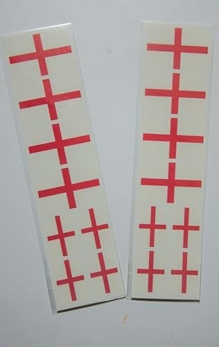 24 x England flag temporary face body art tattoo football rugby fans tattoo