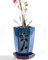 vensovo Vasi per orchidee in ceramica da 10 cm, con fori e piattini, 1 piccolo vaso esagonale per rinvaso, vasi da fiori da giardino per piante interne ed esterne, favorisce la circolazione dell'aria