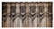 champracer Vorhang Schwarz Schädel Stickerei Transparent Gardine Voile Scheibengardine Küche Hohlstickereien Kurzgardine Halloween Dekoration Vorhang 150x52 cm