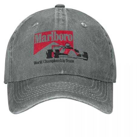 QIYAEUA Vintage Marlboroes Racing Baseball Caps Unisex Distressed Denim Snapback Hut Motorrad Club Outdoor Workouts Geschenk Caps Hut