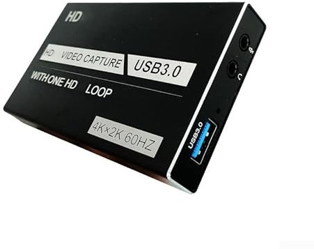 Scheda di acquisizione video, scheda di acquisizione audio video, scheda di acquisizione USB 3.0 4K, 1080P 60FPS HD Videoregistratore Grabber per OBS, 12 x 8 x 3 cm