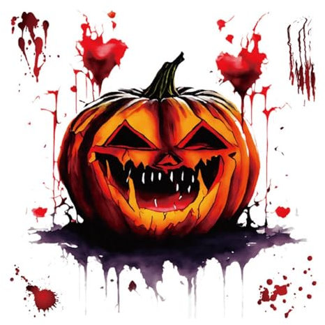 Autocollants d'Halloween pour siège de toilette – Autocollants effrayants pour housse de toilette de salle de bain | Décoration d'Halloween pour carrelage, meubles, autocollants de toilette