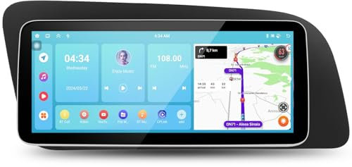 12.3 Pulgadas Android 13 Radio de Coche para Audi Q5 2009-2019, 8 Núcleos 4G+64G CarPlay Android Auto Inalámbrico Pantalla Táctil IPS HD GPS WiFi Bluetooth 5.0 SWC Radio FM RDS Cámara Trasera