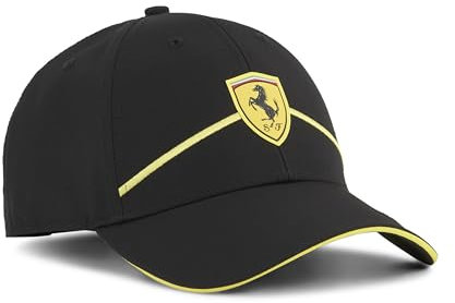 PUMA Unisex Ferrari Pro Baseball Cap Baseballkappe, Schwarz, Einheitsgröße