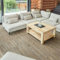 Self Adhesive Floor Planks - 10 Planks Pack Covering 14.96 sqft / 1.39sqm | Each Stick On Tile Plank Measures 5.9x35.9in (91.4x15.2cm) | Peel and Stick Vinyl Flooring |Darker Bown Oak