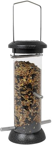 DIVCHI Bird Feeder Niger Seed Birdfeeder Heavy Duty Hanging Feeders Birdfeeder For Garden Wild Birds (Medium)