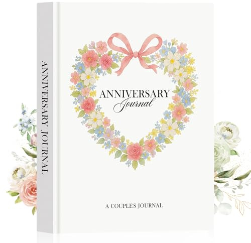 Lanpn Hochzeitstag Tagebuch für Paare, Leder Dating 1. bis 70. Hochzeit Scrapbook Paar Erinnerungsbuch 190 Seiten Liebesgeschichten Notizbuch Geschenk für Hochzeit Brautparty