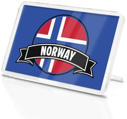 1 x Norway Square Magnet - Norwegian Country Flag Travel Holiday Fridge Magnetic Souvenir Travel Holiday Family Friend Women Men #83181