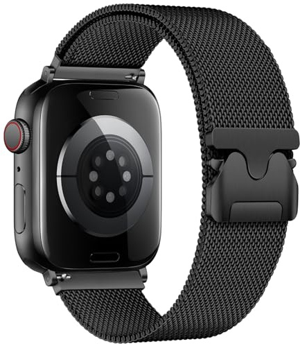 Ersatzarmband Kompatibel mit Apple Watch Armband 45mm 44mm 46mm 49mm Damen Herren, Metall Edelstahl Loop Magnetisch Armbänder für iWatch Ultra 3 2 SE Series 11 10 9 8 7 6 5 4