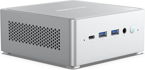 MINIS FORUM Mini PC NAB6 Lite, Intel Core i5-12600H (12 cœurs / 16 Threads, Jusqu’à 4,5 GHz), 2 × LAN RJ45 2,5 GbE, Wi-FI 6, Bluetooth 5.2, 2 × HDMI, 7 × USB-A, Barebone sans RAM ni SSD