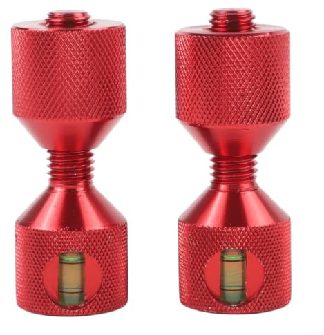 Chroavel 2 pezzi perni di allineamento flangia 1-1/8 pollici con livella a bolla integrata in alluminio per 1/2 a 14 pollici 150LB flangia tubazione strumento di montaggio