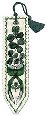 Irish Shamrock Bookmark - Cross Stitch Kit