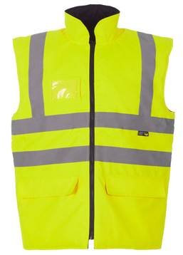 Supertouch 36642 Interactive Hi Vis Body warmer, Medium, Yellow
