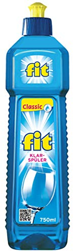 fit Classic Klarspüler für Spülmaschinen - 750 ml - glänzendes Geschirr ohne Wasserflecken - Optimale Trocknung
